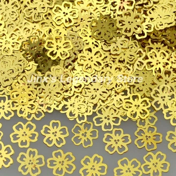 2018 jaunu skaistumu ziedu zelta metāla nagu mākslas apdare šķēle, manikīrs, nagi, uzlīmes sequin folija piegādes rīks 871