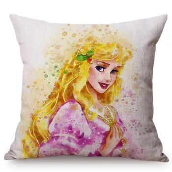 2020 Jaunu Pasaku Sniegbaltīte Princese Spilvenu Garas Matu Meitene Ariel Rapunzel Mājas Apdare Krēsls, Dīvāns Mest Spilvens Gadījumā