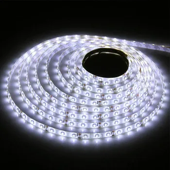 5M Ūdensizturīgs/Ne Ūdensizturīgs LED Sloksne 3528 SMD 12V elastīga gaismas 60 led/m, Silts, Balts/Balts/ Sarkans/Zils/Zaļš 300 LED lentes 9559