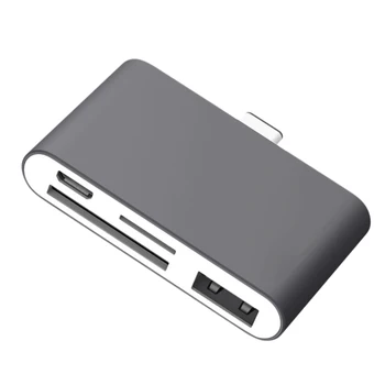 Elisona Tips-C USB C Tipa RUMBU OTG Sim KF SD TF Karšu Lasītājs Pārveidotāja Adapteris priekš MacBook Air Samsung Galaxy Note 8 S8 402
