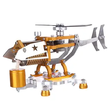 Transporta Helikoptera Horizontālā Viena Cilindra Vakuuma Stirling Dzinējs Modelis Komplekti, Rotaļlietas Modeļu Veidošanas Komplekti, Rotaļlietas Bērniem 8427