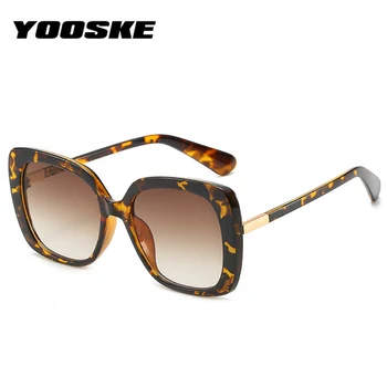 YOOSKE 2020. gadam Sieviešu Saulesbrilles Lielgabarīta Saules Brilles Dāmas Vintage Slīpums Toņos Saulesbriļļu Modes Zīmola Dizains