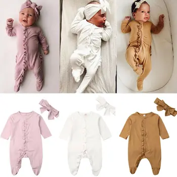 0-12M Baby Girl Jumpsuit Bērnu Romper Toddler Jumpsuits Jaundzimušo Apģērbs, Zīdaiņu Apģērbs 59569