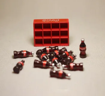 1:12 leļļu namiņš miniatūras 12pcs duci dzert sodas konfektes pārtikas rotaļlieta, spēle par Jaunu kolekcionējamus Dāvanu 2018