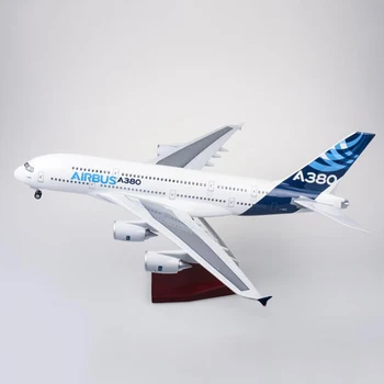 1/160 50CM Lidmašīna Airbus 380 A380 Prototips Aviosabiedrības Modeli Gaismas Lējumiem Lidmašīnu Kolekcija Zēniem Rotaļlietas Displejs pasažieru lidmašīna Modelis