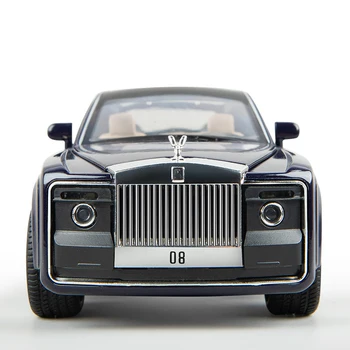 1:24 ar augstu simulācijas sakausējuma luksusa sporta auto modeli Rolls-Royce sweptail metāla modeļa lējumiem ar skaņas un gaismas pull atpakaļ, rotaļlietas