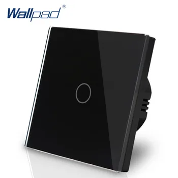 1 Banda WIFI Kontroles Touch Switch Wallpad 1 Banda 1 Veids, Sienas Slēdzi Stikla Paneli Smart Home Alexa, Google home e-WeLink IOS Android
