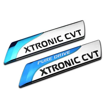 1 GAB. 3D Pure Drive XTRONIC CVT Pielāgošanas Ģerbonī Emblēma Zilā Sudraba Asti auto Uzlīmes Tenna Tiida Sunny Car Styling