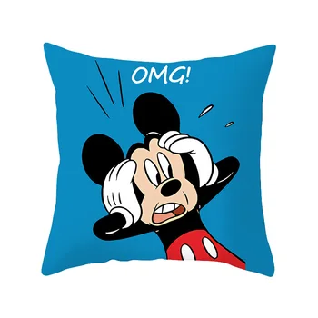 1 gab. Disney Mickey Mouse Minnie Donald Duck Spilvens segums Dīvāna spilvens gadījumā, Ziemassvētku rotājumi 45x45cm bez spilvena