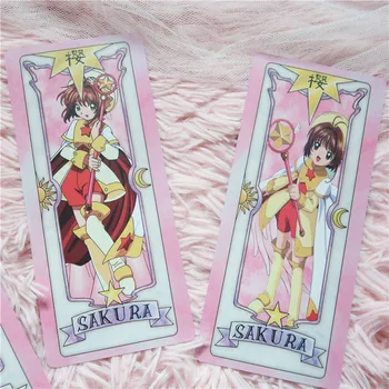1 Iestatiet Kartes Sagūstītāja Sakura Clow Kartes SAKURA CARD Cosplay Deluxe Edition Anime Prop Dāvanu Rotaļlietas Taort