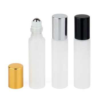 100 Gabali/Daudz 10ml Matēta Stikla Roll Ēteriskās Eļļas Mini Smaržu Pudelīti, Pudeli Ceļojumu Tukšs Smaržas Paraugu Pudele