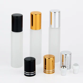 100 Gabali/Daudz 10ml Matēta Stikla Roll Ēteriskās Eļļas Mini Smaržu Pudelīti, Pudeli Ceļojumu Tukšs Smaržas Paraugu Pudele