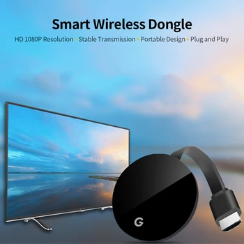 1080P Bezvadu Ekrāns Converter Atbalsta Wireless Dongle WiFi Displejs Dongle HD Airplay/Miracast/DLNA Google Chrome