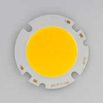 10pcs 60mm Kārta COB LED Chip 42mm Izstarojošās Virsmas LED Prožektoru gaismā Griestu Lampa Griestu 20W 30W Silts Dabas Auksti Balta