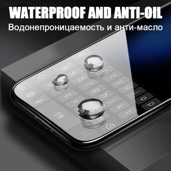 10pcs 6D Malas Izliektas Pilnībā Segtu Rūdīts Stikls iPhone 12 Mini 11 Pro Max XS XR X 8 7 6 6S Plus SE 9H Filmu Ekrāna Aizsargs