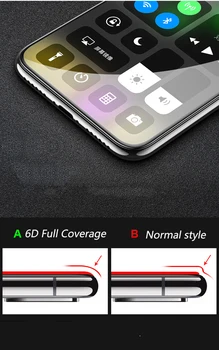10pcs 6D Malas Izliektas Pilnībā Segtu Rūdīts Stikls iPhone 12 Mini 11 Pro Max XS XR X 8 7 6 6S Plus SE 9H Filmu Ekrāna Aizsargs