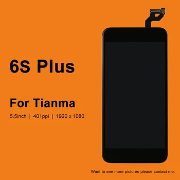 10PCS iphone 6S Plus LCD Displejs Tianma skārienjutīgo Ekrānu Ar 3D Touch Montāža Nomaiņa iphone 6S Plus Ekrānu