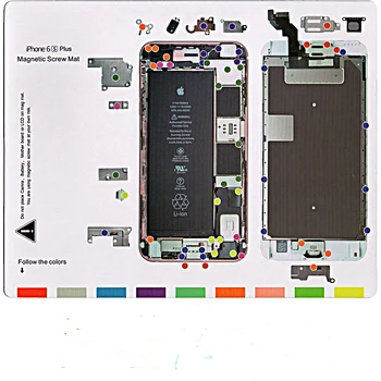 10PCS Magnētiskā Skrūve Mat iPhone 5/5.c/5s/6/6Plus/6s/6s Plus/7/7 Plus/8/8plus Profesionāla Gida Pad Mobilo Telefonu Remonts, Instrumenti,