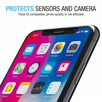 10pcs pilnekrāna Līme Rūdīts Stikls iPhone 12 Ekrāna Aizsargs iPhone 12 Pro Max 6.7 collu 5.4 6.1