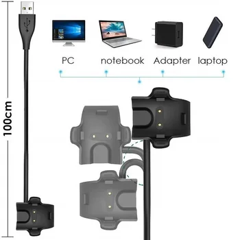10PCS USB Uzlādes Kabelis priekš Huawei Honor Joslu 5 Lādētāju un Adapteri Huawei Joslas 4 3 Pro Smart Aproce Piederumi