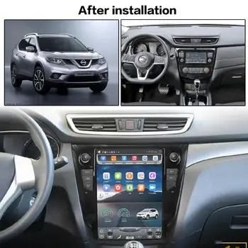 128G Tesla Ekrāna Carplay 2013 2016 2017 2018 NISSAN X-TRAIL Android Auto Auto Audio Stereo Radio Diktofons GPS Vienības