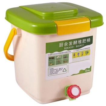 12L Komposta Bin Pārstrādāt Kompostēšanas Gāzētos Komposta Bin PP Organisko Mājās Miskastes Spaini Dārza Pārtikas Atkritumu Urnas