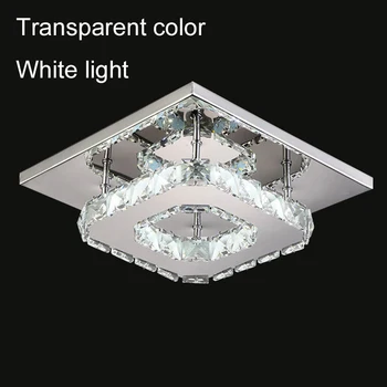 12W Kvadrātveida Crystal Led Griestu lampas Modernās Kristāla Griestu Lampas, Led Gaismas, Eju Koridora Ieejas Guļamistabā, Dzīvojamā Istabā Gaismas