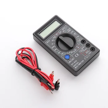 1gb DT-832 Mini Digital LCD Voltmetrs Ammeter Ohm Testeri Multimetrs Profesionālās Pašreizējo Pretestība Elektriskie Testeri