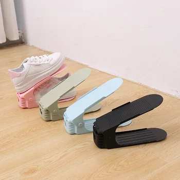 1GB Izturīgs regulējams apavu glabāšanas kaste apavu plaukts slots telpas taupīšanas ministru kabineta atbalstu kurpju kastē uzglabāšanas plaukts