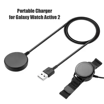 1m USB Uzlādes Kabelis priekš Galaxy Skatīties Active 2 （40mm 44mm）Portatīvo Smart Aproce Skatīties Adapteris Samsung Galaxy Skatīties 2