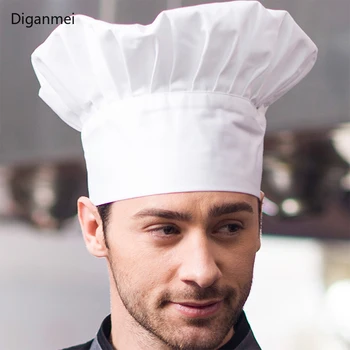 1pc Gatavošanas Regulējams unisex Šefpavāra Cepuri Virtuves Baker Elastīga Cepure Ēdināšanas Gatavošanas Klp Svītrainām Vienkāršā Cepures Darba Klp
