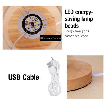 1Pc Ziemeļvalstu masīvkoka LED Galda Lampa Mūsdienu Portatīvās USB Dzīvojamā istaba Guļamistaba Gultas Dekoratīvie Nakts Gaisma