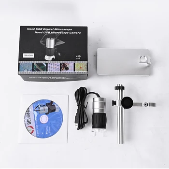 2.1 MP HD čipu alumīnija sakausējuma virsbūves USB Stereo mikroskopu Rokas Portatīvo zoom 200X LED Lodēšanas PCB Lodēt viedtālrunis Remonts