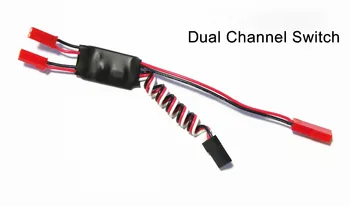 2.A Single / Dual Channel LED Gaismas Kontrolieris Slēdzis RC FPV Multicopter Quadcopter QAV250