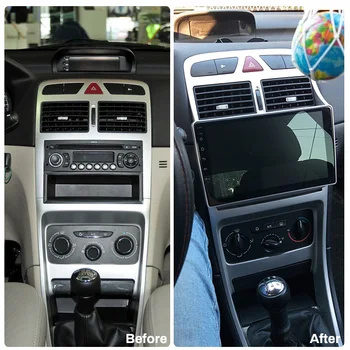 2 din Android Auto GPS Navigācijas Multimediju atskaņotājs, galvu vienība peugeot 307 peugeot 307CC 307SW Radio 2002-2013 auto magnetolas