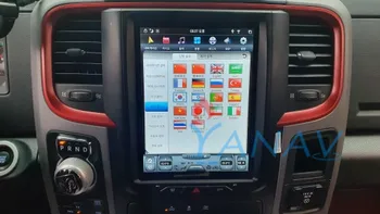 2 din Auto GPS Navigācija auto multimediju radio uztvērējs-dodge RAM 2013. - 2017. gadam Vertikālā Touch Screen auto auto multimediju atskaņotājs