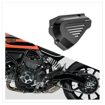 2 Dizaina Alumīnija Priekšējā Zobrata Ķēdes Vāka Aizsargs aizsardzības 1PC Motociklu Piederumi Ducati Scrambler 800 1000 1100