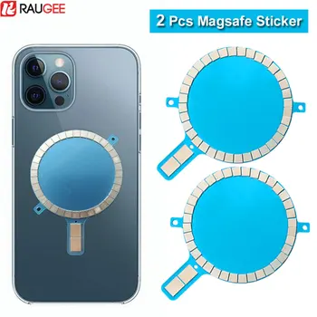 2 Gab Magnētisko Bezvadu Lādētāju Piederumi, Magnētiskās Uzlīmes iPhone 12 Pro Max Mini Magnētisko Magnēts Plāksteris uz Aizmugurējā Vāciņa Gadījumā