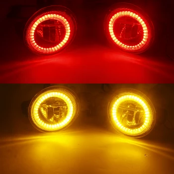 2 Gabali, Auto LED Miglas lukturi Angel Eye DRL Dienas Gaitas Gaismas Priekšējie Miglas Lukturi 4000LM 12V Priekš Nissan Altima Coupe 2007. - 2013. gadam