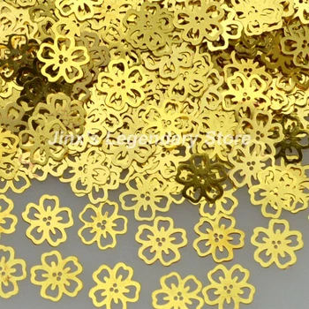 2018 jaunu skaistumu ziedu zelta metāla nagu mākslas apdare šķēle, manikīrs, nagi, uzlīmes sequin folija piegādes rīks