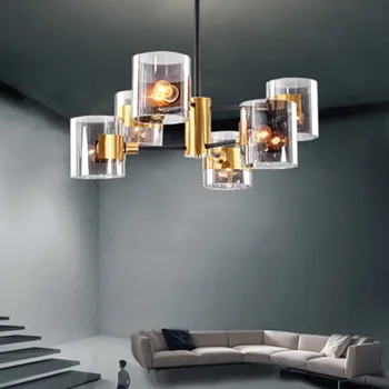 2019 jauno Ziemeļu postmodernisma minimālisma stikla lustra, radošas personības dzīvojamā istaba guļamistaba dizainers gaismas luksusa lampas 10293