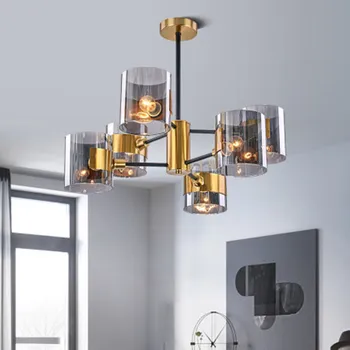 2019 jauno Ziemeļu postmodernisma minimālisma stikla lustra, radošas personības dzīvojamā istaba guļamistaba dizainers gaismas luksusa lampas
