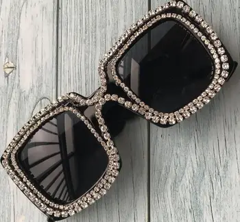 2019 jaunu diamond oval retro modes Eiropā un Amerikā, dāmas personības brilles UV400