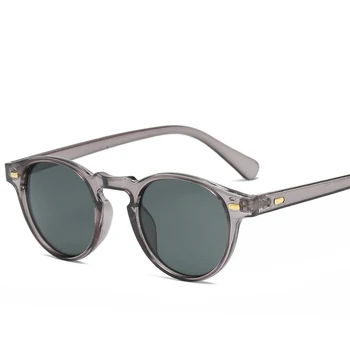 2019 Mazas, Apaļas Saulesbrilles Vīriešiem Sievietes Luksusa Zīmolu Dizainera Dāmas Vintage Ovāls Melnās Saules Brilles Toņos Brilles UV400