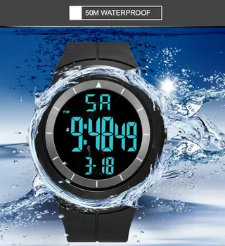 2019 OHSEN Modes LCD Ciparu Vīriešu rokas Pulkstenis 50M Ūdensizturīgs Armijas GreenOutdoor Sporta Rokas vīriešu Pulksteņi relogio masculino 27117