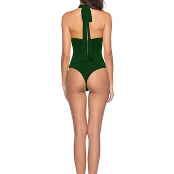 2019 Sievietes pavada bez piedurknēm sexy bodycon bodysuit Stretchy ķermeņa augšējā backless clubwear pludmali, valkāt Izdilis Femme Romper apģērbs karstā