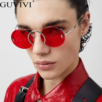 2020 bez apmales Punk Saulesbrilles Sieviešu Luksusa Zīmolu Sieviešu, Saules Brilles Briļļu Kārta Retro Objektīvs UV400 Vīriešu Brilles Gafas