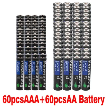 2020 daudz 1.5 V AAA Battery 3a Sārma Cinka Oglekļa LR03 SUM4 un 1,5 v aa baterijas 2a Sārma Akumulatoru Sausu