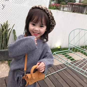 2020. Gada Rudens/Ziemas New Style Korejiešu Meitene Gadījuma Zaudēt Core-Vērptas Dzijas Džemperis Tērps Bērniem, Adītas Divdaļīgs Kostīms Meitenei Drēbes