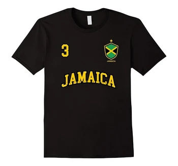 2020. gada Vasaras Modes Jamaika Krekls Skaits 3 ATPAKAĻ Soccers Jamaikas Karoga T Krekls